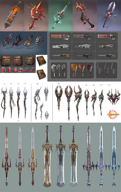 Hellgate:London- weapons props by HOON on DeviantArt