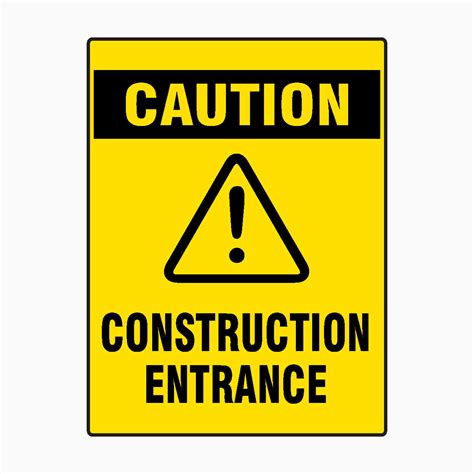 CONSTRUCTION ENTRANCE SIGN