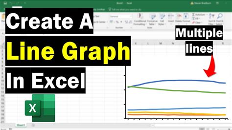 Ideal Excel Line Graph Two Lines Apex Chart Multiple Series