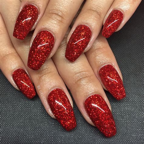 Red Jewel Christmas Nails
