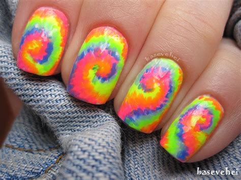 Tie dye nails | Tie dye nails, Nail art designs summer, Trendy nail art ...