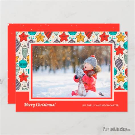 4 | Christmas Holiday Photo Cards - PARTY INVITATION SHOP