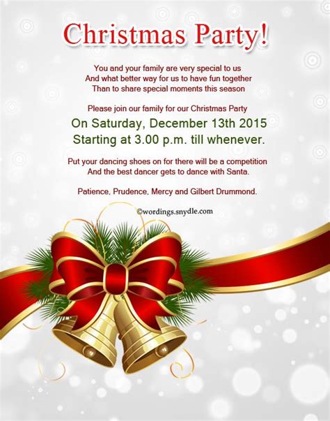 Awesome Example Of Christmas Invitation Card 16 With Personalised by ...