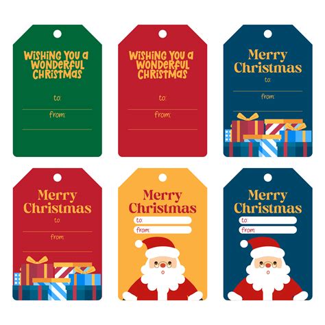 Large Printable Christmas Gift Tags