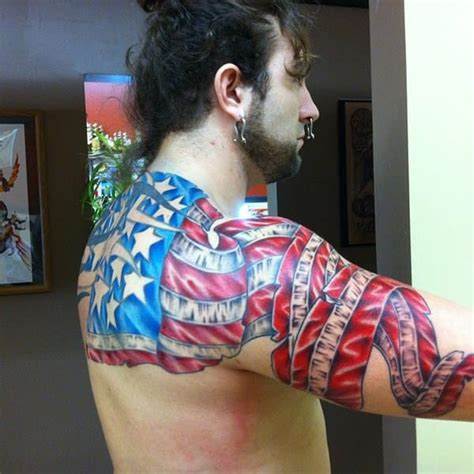 55 Heroic American Flag Tattoos