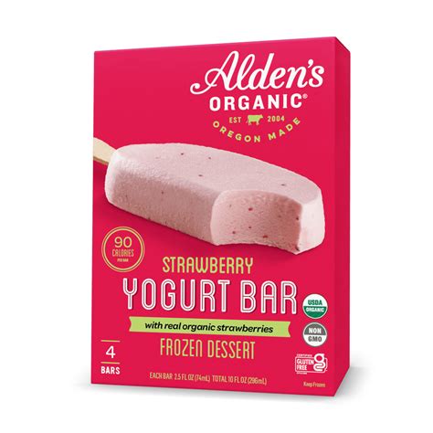 Alden's Ice Cream - Strawberry Yogurt Bar