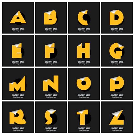 Alphabet logo collection Vector | Free Download