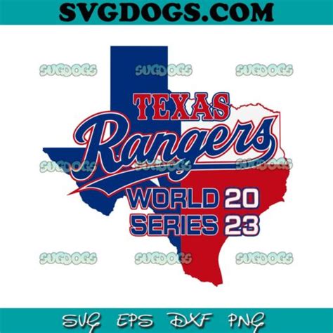 Texas Rangers World Series 2023 SVG