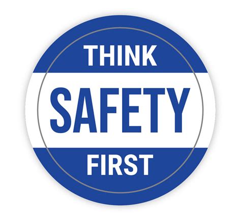 Think Safety First - Hard Hat Sticker | Creative Safety Supply