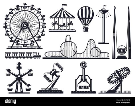 Amusement Park Rides Drawings