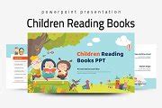 Children Reading Books PPT Template | Creative Market