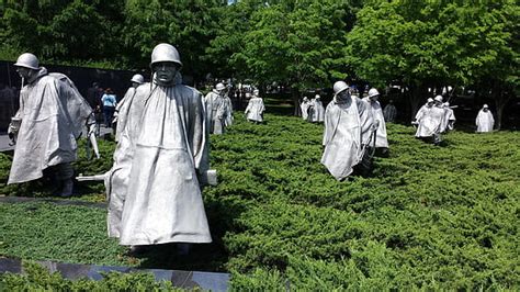 statues, soldiers, korean war memorial, national, mall, washington dc, dc., america, CC0, public ...