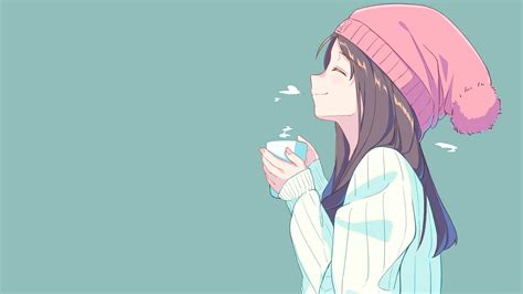 Tea girl [Original](2560x1440) : r/Animewallpaper