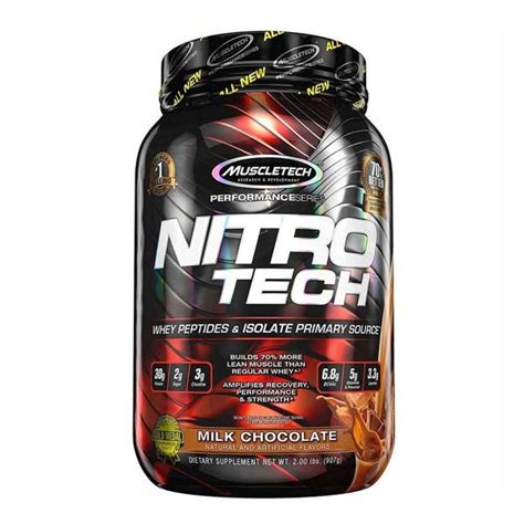 MUSCLETECH NITROTECH WHEY PROTEIN 2 LBS MILK CHOCOLATE FLAVOR | Shopee ...