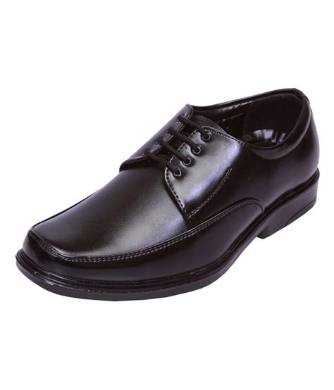 Shoebook Black Synthetic Leather Formal Shoes Price in India- Buy Shoebook Black Synthetic ...