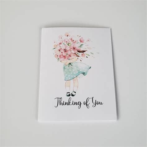 Thinking of You Cards, Friendship Cards, Watercolor Cards - Etsy