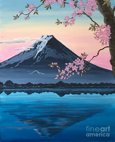 Traditional Japanese Inspired Art Painting by Kilaarts By Kimberly