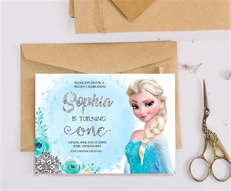 Elsa birthday invitation Elsa invitations Elsa birthday | Etsy