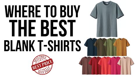 Where to Buy The BEST Blank T-Shirts! - YouTube