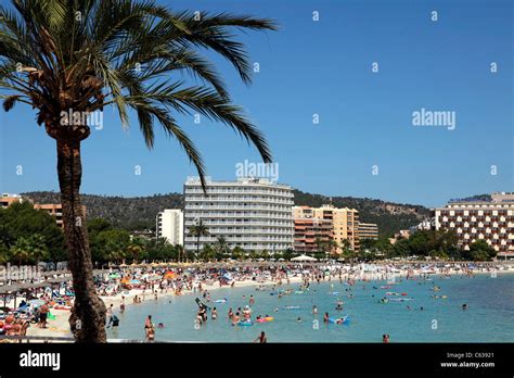 Beach Magalluf, Palma Nova , Majorca, Spain Stock Photo - Alamy