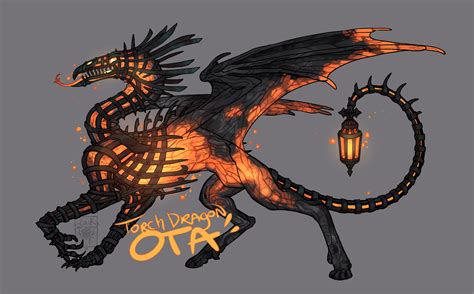 Torch dragon OTA CLOSED! by LiLaiRa on DeviantArt