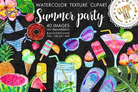 Summer party Clip Art