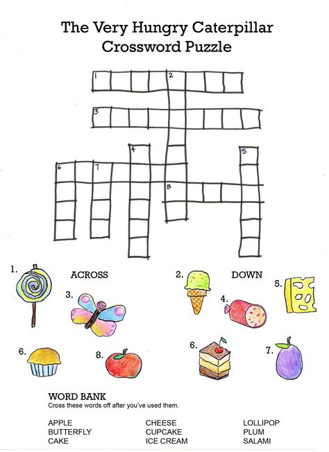 Printable Crossword Puzzles For 6 Year Olds | Printable Crossword Puzzles