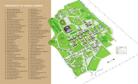 University Of Idaho Map Of Campus