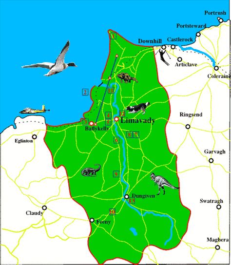 A map of the area