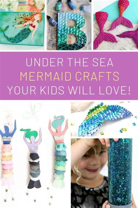 19 Mermaid Craft Ideas for Kids to Make this Weekend