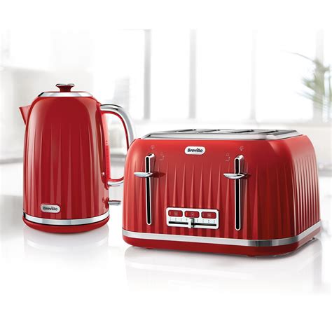 Impressions Collection Red Kettle and Toaster Set | Breville