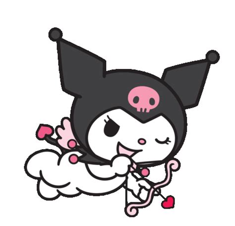 Charming Kuromi Sticker by Sanrio Korea for iOS & Android | GIPHY | Cute stickers, Hello kitty ...