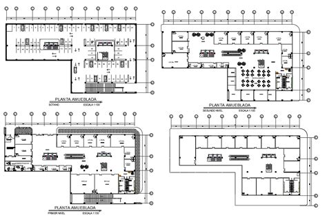 Commercial Shop Building AutoCAD File - Cadbull