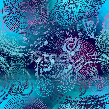 Blue Paisley Pattern Stock Photo | Royalty-Free | FreeImages