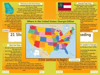 Georgia's Geography, History, fun facts and reviews (Digital and Printable)