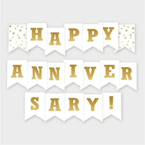 Happy Anniversary Banner Gold Banner Anniversary Party | Etsy | Anniversary banner, Anniversary ...