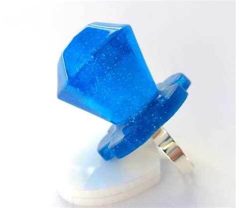 Cicely Margo - Blue Diamond Pop Ring - Pretty in Plastic | Flickr