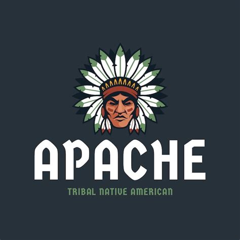 Free Vector | Hand drawn apache logo design