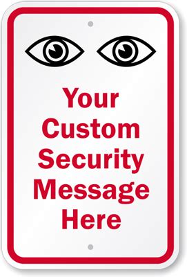 Eye On Signs - You Are Being Watched | Surveillance Signs