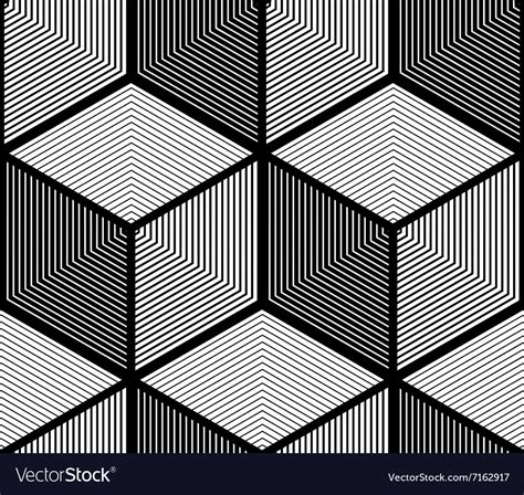 Contrast black and white symmetric seamless Vector Image