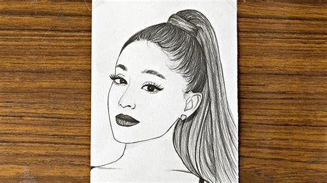 How to draw Ariana Grande easy || Ariana grande drawing || Easy drawing ...