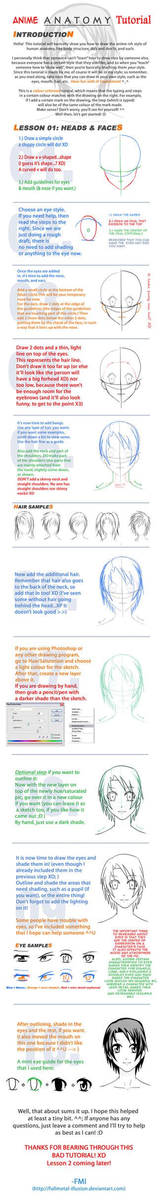 Anime Anatomy Tutorial - Pt 1 by Fullmetal-Illusion on DeviantArt