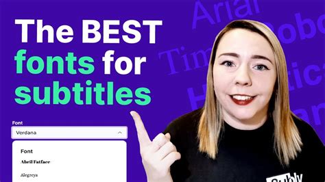 How to Choose the Best Subtitle Font for Your Videos - YouTube