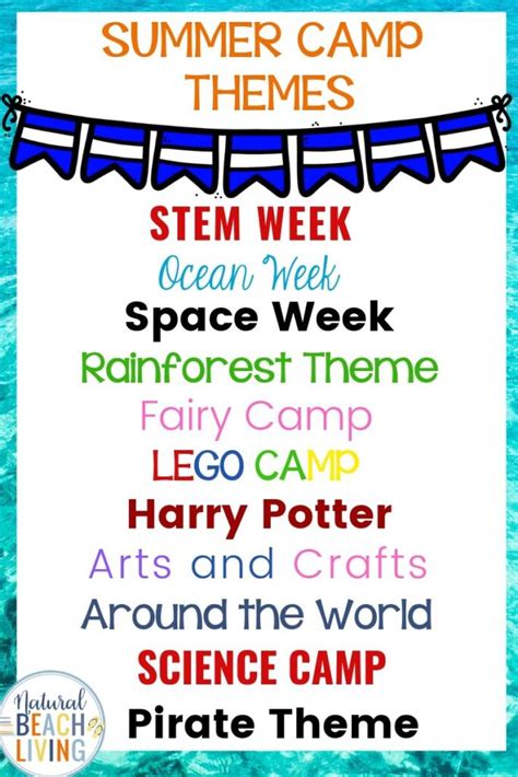 30+ Summer Camp Themes - The Best Summer Themes for Kids - Natural Beach Living