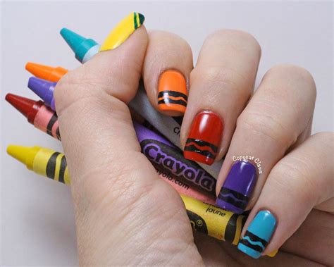 Copycat Claws: Crayon Nail Art