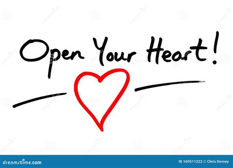 Open Your Heart stock illustration. Illustration of attitude - 169511223