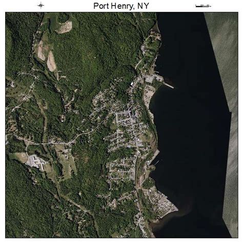 Aerial Photography Map of Port Henry, NY New York