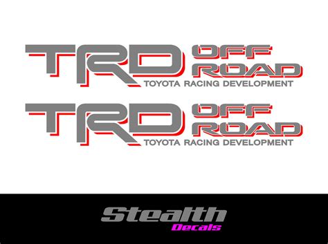 TRD OFF ROAD Side stickers/ decals x2 Premium Quality | Stealth Decals