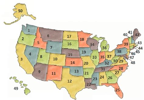 Blank Us State Map Quiz - Printable Map