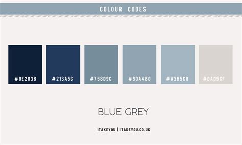 Dark Blue and Blue Grey Bedroom Colour Scheme | Dusty Blue Bedroom